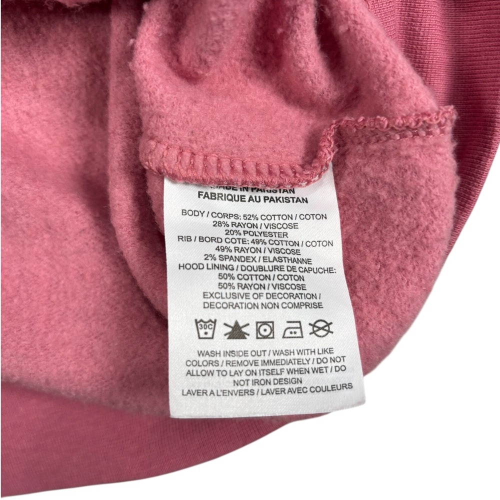 Nike‎ Sportswear Essential Womens Pink Funnel Neck Fleece Pullover Hoodie Size S - Picture 5 of 8